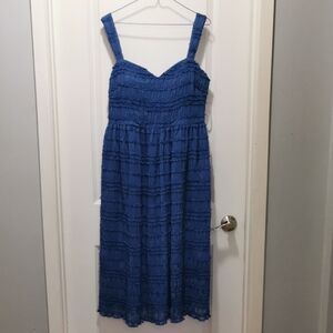 Kensie Textured Blue Midi Dress